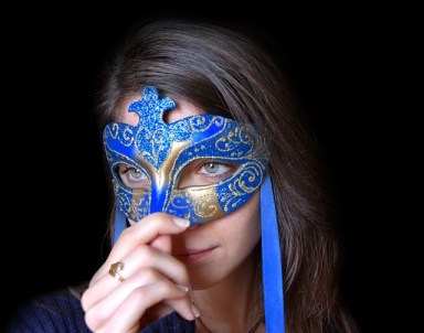 masked woman