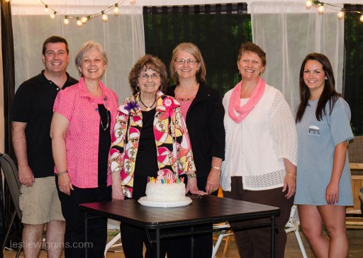 Mima with her children (1 grand standing in for her mom)