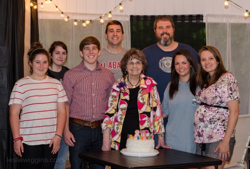 Mima with some of her grands