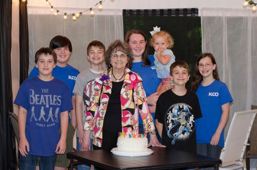 Mima with some of her great-grands