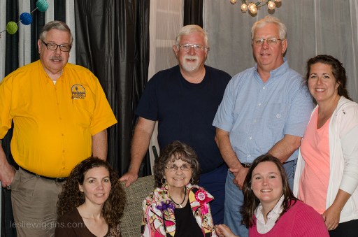 Mima with some of her children- & grandchildren-in-love